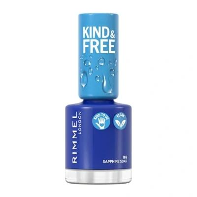 Image of RIMMEL Kind &amp; Free Nail Polish, 169 Sapphire Soar, 8ml
