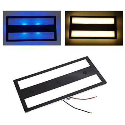 Image of MARVIX LED Light 12V 24V Slim Touch Switch Dimmable 6W White/Blue Interior Ceiling Lamp For Caravan, Campervan, Motorhome &amp; Boat Lighting