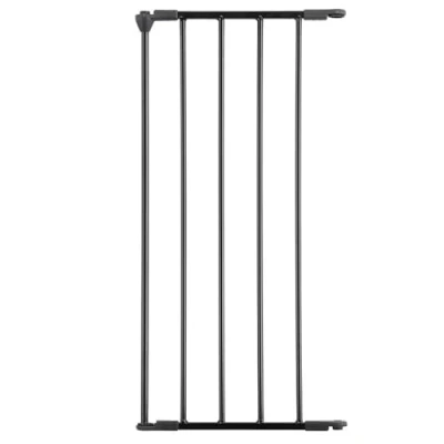 Image of Safetots Multi Panel Fire Surround, Extension Panel, Metal, 33cm, Black, for Child and Pet Safety Barrier Guard