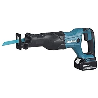 Image of Makita DJR186RTE 18V Li ion LXT Reciprocating Saw Complete with 2 x 5.0 Ah Batteries and Charger Supplied in a Makpac Case