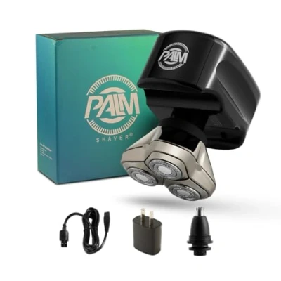 Image of Skull Shaver Palm: Ultimate Electric Razor for Men Cordless Rechargeable Beard, Head &amp; Face Shaver, Mens Grooming Kit, Perfect Travel