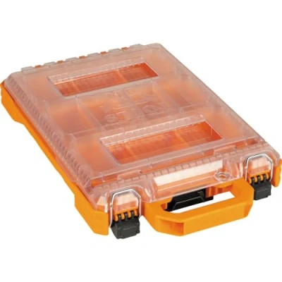 Image of Klein Tools 54808MB MODbox Tall Compartment Box, Half Width Modular Storage Toolbox with 4 Removable Bins for Fasteners and Small Components