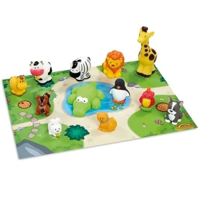Image of HappyLand Happy Animal Collection For Children from 2 Years Playset Figures Plastic Animals Early Learning Centre Land Toy Sets Zoo Kids