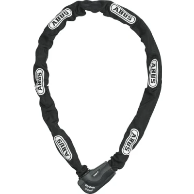 Image of ABUS Chain Lock Granit CityChain XPlus 1060, Hardened Steel Bicycle Lock, 10 mm Thick Chain, Security Level 15, 140 cm