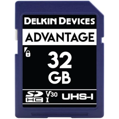 Image of Delkin Devices 32GB ADVANTAGE SDHC UHS I (V30) Memory Card (DDSDW63332GB)
