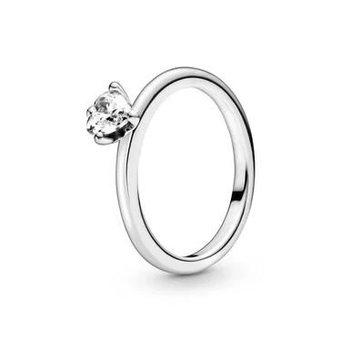 Image of Pandora Moments Women&#039;s Sterling Silver Sparkling Freehand Heart Stud Earrings, No Box