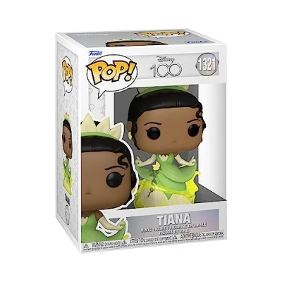 Image of Funko Pop! Disney: Disney 100 Princess Tiana Collectable Vinyl Figure Gift Idea Official Merchandise Toys for Kids &amp; Adults Movies Fans Model Collectors and Display