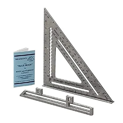 Image of Swanson Tool S0107 12 Inch Speed Square Layout with Blue Book