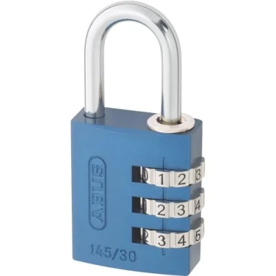 Image of Padlock Combination Aluminum 30mm Blue