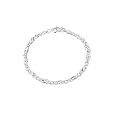 Image of Tuscany Silver Women&#039;s Sterling Celtic Bracelet of 18cm/7&quot;