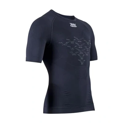 Image of X BIONIC Men Energizer 4.0 Light Round Neck Short Sleeve T shirt Opal Black/Arctic White, Medium