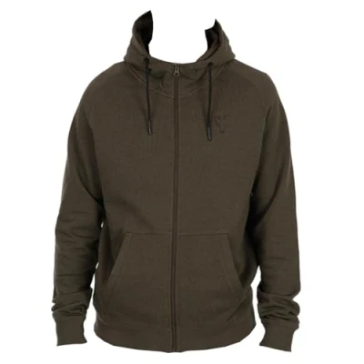 Image of Fox Collection LW Hoody Green &amp; Black XL Fishing zip jacket