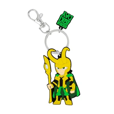 Image of Avengers Loki Cartoon Silicone Green and Yellow Charm Keychain GH00334RL.PH