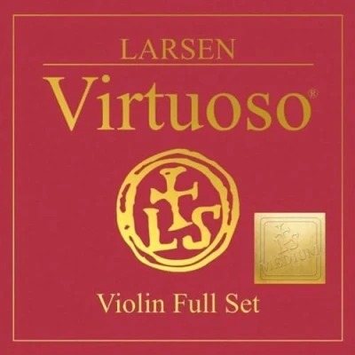 Image of LarsenStrings for Violin Virtuoso Low Tension High Volume Easy to Play Set E with Ball Medium