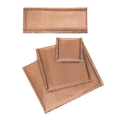 Image of 4pcs Heat Press Pillow, Teflon Resistant Mat, Transfer Pillow Cushion Thermal Hot Pressing Tool,for Digital and Vinyl Projects(Brown)