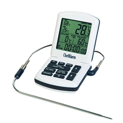 Image of ETI ChefAlarm Professional Cooking Thermometer, Probe and Timer for Oven, Smoker, BBQ, Meats, Bread