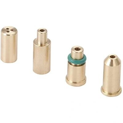 Image of SMTHOME 4PCS Replacement Brass Gas Refill Adapter for S T Dupont Lighter Yellow/Red/Green/Blue Caps DIY Repair Part
