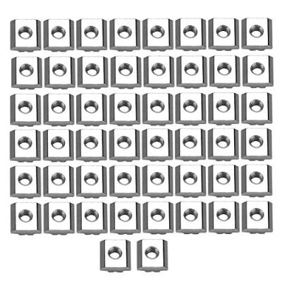 Image of KSTE 50pcs Carbon Steel Sliding T slot Nut for 30 Series Aluminum Profile Accessories (M6*16 * 6)