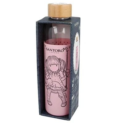 Image of Stor Glass Bottle with Silicone Cover 585 ML. GORJUSS, Multicoloured