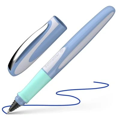 Image of Schneider 187812 Ray Rollerball Pen (Refillable with Standard Ink Cartridges, Suitable for Right and Left Handed Users) Fresh