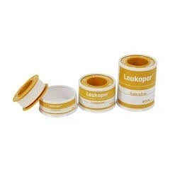 Image of Leukopor hypo allergenic surgical tape 1.25cm x 5m (x2 Tapes)