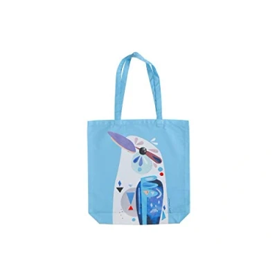 Image of Maxwell &amp; Williams Pete Cromer Large Tote Bag, Kookaburra Print, 100% Cotton, 42 x 41 cm
