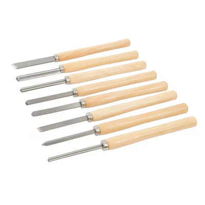 Image of Silverline Wood Turning Chisel Set 8pce