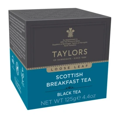 Image of Taylors of Harrogate Scottish Breakfast Loose Leaf Tea 125g Carton