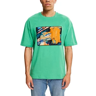 Image of ESPRIT Men&#039;s 072cc2k309 T Shirt, 310/Green, XS
