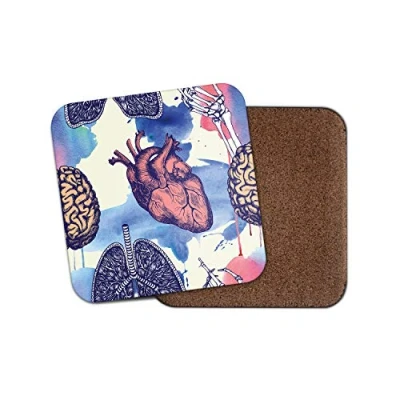 Image of 1 x Medical Coaster Science Biology Doctor Nurse Student Human Fun #8770