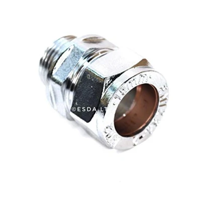 Image of 22mm x 3/4&quot; Male Chrome Adaptor Bag of 2