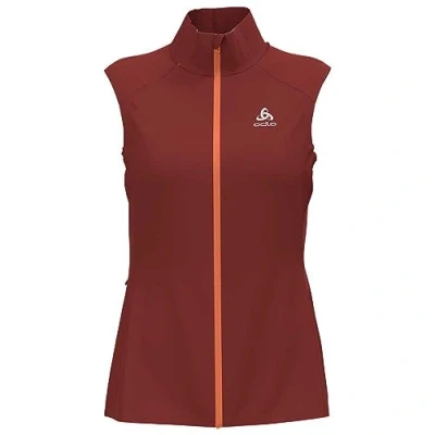 Image of Odlo Women Running vest ZEROWEIGHT WARM, spiced apple, XS