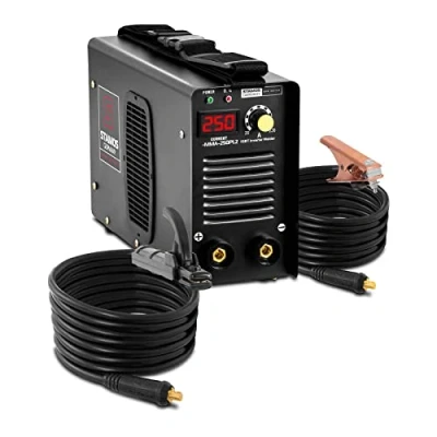 Image of Stamos Welding Group S MMA 250PI.2 Arc Welder Inverter Machine (250 A, 8m Cable, IGBT, Hot Start, LED Display, incl. accessories)