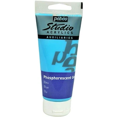 Image of PEBEO Phosphorescent Gel Blue, 100 ml (Pack of 1)