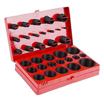 Image of Rubber O Ring 419pcs Sealing Gasket Washer Sets Assorted Seal Tool Black Assortment Kit for Machine Repair and Secure Seals