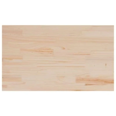 Image of vidaXL Solid Pine Wood Rectangular Table Tops 3 pcs Rustic Design for Dining/Commercial settings, Brown, Untreated Natural Finish