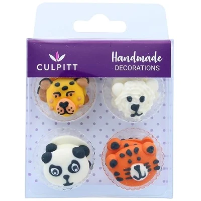 Image of Endangered Animals Sugar Cupcake Toppers 12 Pack