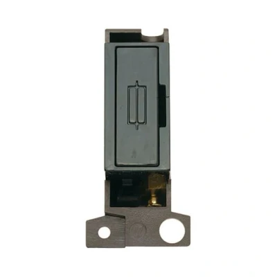 Image of Click Minigrid 13 A Fused Fcu Module Black 25mm X 57mm 25.2mm Md047Bk