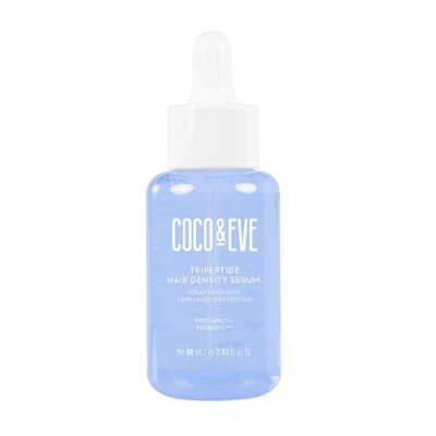 Image of Coco &amp; Eve Boost Therapy Tripeptide Hair Density Serum. for Thicker, Fuller Hair. Anti Loss Shedding, Lightweight Scalp Treatment with Biotin Caffeine Volume Restoration (60 ml)
