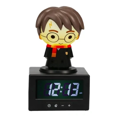 Image of Paladone Harry Potter Digital Alarm Clock, Press for a Glowing Lamp or Night Light, Room Decor and Officially Licensed Merchandise