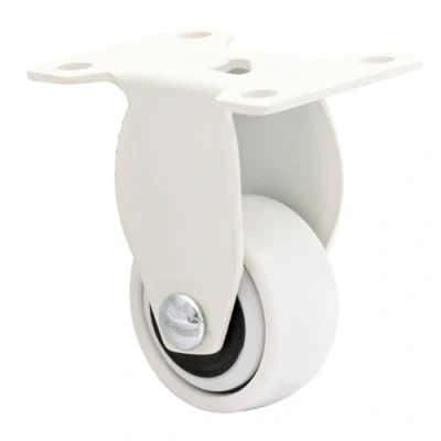 Image of WAGNER design 3C fixed castor/furniture castor white, soft tread, diameter Ø 25 mm, load capacity 12 kg 01242601