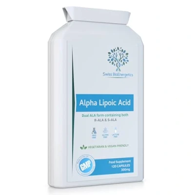 Image of Alpha Lipoic Acid 300mg 120 Capsules Dual ALA (Both R and S ALA) UK Manufactured