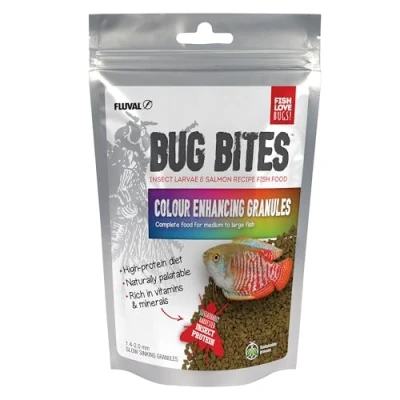 Image of Fluval Bug Bites Colour Enhancing Fish Food, 125 g