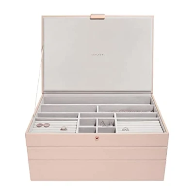 Image of Stackers Blush Supersize Jewellery Box Set of 3