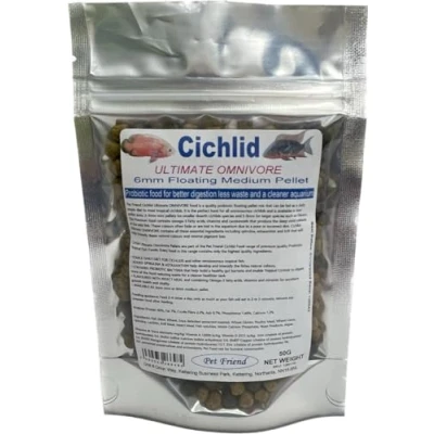 Image of Pet Friend Ultimate Omnivore Cichlid Food 6mm Pellets 50g