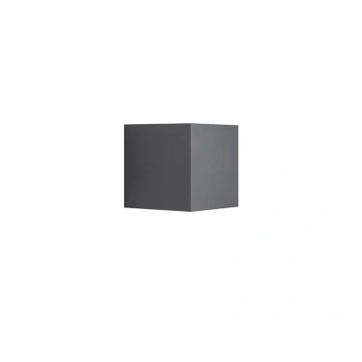 Image of Nordlux LED outdoor wall lamp Milda kubi, anthracite, up/down, aluminium