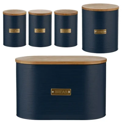 Image of Typhoon Otto Navy 5 Piece Kitchen Storage Set