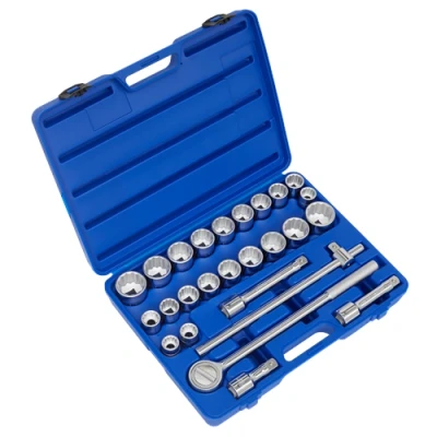 Image of Sealey Premier Socket Set 26pc 3/4&quot;Sq Drive 12 point WallDrive®