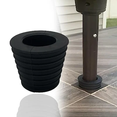 Image of FCOUIID Patio Umbrella Cone Wedge Spacer for Table Hole or Base Parasol Stand, Fits Pole Diameter 1 1/2 &quot;,Waterproof &amp; Keep from Rocking Breaking Outdoor Glass (1pcs)