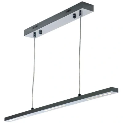 Image of Minimum Straight Bar Pendant Ceiling Light Chrome
